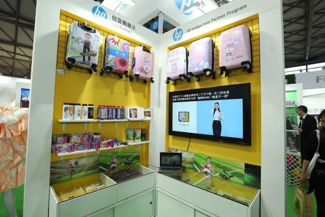 全印展上，HP噴碼機推出各類打印技術的作品